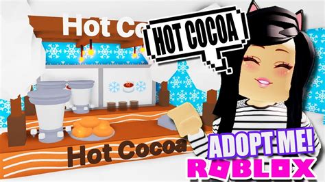 Custom Hot Chocolate Stand Tutorial Easy In Adopt Me Roblox Winter