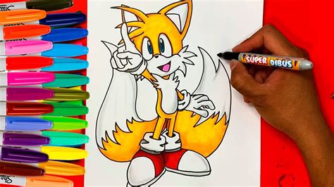 Como Dibujar A Tails De Sonic How To Draw Miles Tails Prower Easy