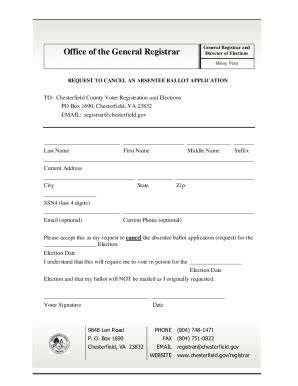 Fillable Online Registrar S Office Registration And Voting Fax Email