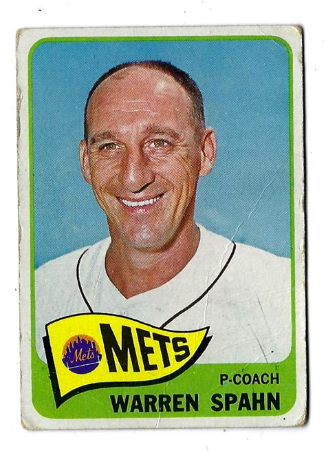 Lot Detail Warren Spahn Hof Topps Baseball Card