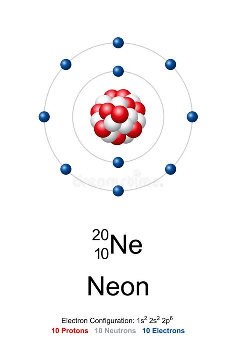 Noble Gas Neon Atom Stock Illustrations – 259 Noble Gas Neon Atom Stock ...