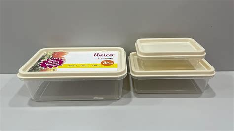 UNICA Rectangle Container Plastic Food Storage Box With Air Resistant