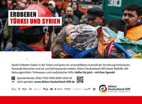 Bdzv Erdbeben In Der T Rkei Und Syrien Aktion Deutschland Hilft