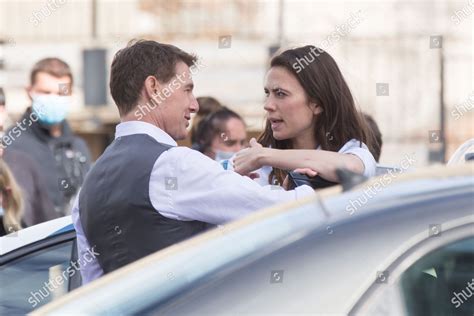 Tom Cruise Hayley Atwell On Set Editorial Stock Photo - Stock Image ...