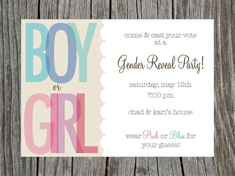 Celebrating The Surprise Crafting The Perfect Invitation Gender Reveal