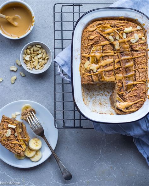 Gebakken Havermout Met Banaan En Pindakaas Inspiratie Bos Kitchen