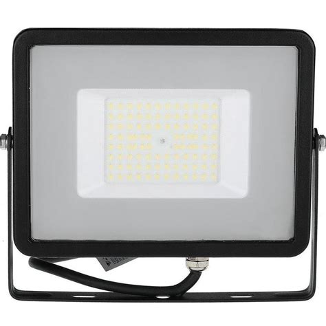 Reflector LED SMD Slim 50W 120LM W 6500K Cip Samsung VT 56 Negru