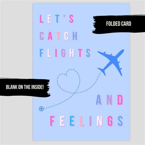 Surprise Trip Announcement Card Girlfriend Catch Flights And Feelings