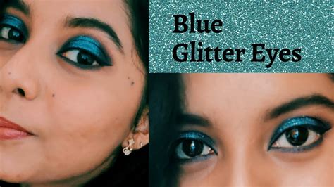 Blue Glitter Eyes Eye Makeup Tutorial Soniya Solomon Youtube