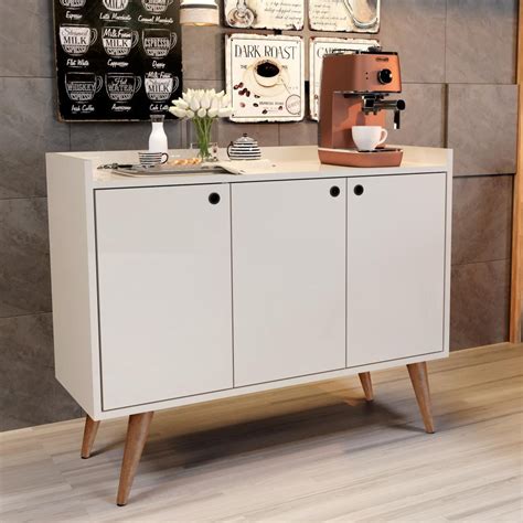 Aparador Buffet Retr Portas Wood Off White Rpm M Veis No Shoptime