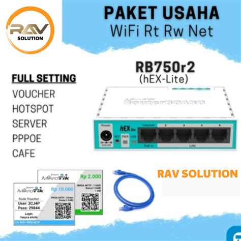 Jual Mikrotik Rb 750 Gr2 Full Setting Hotspot Vocer Rav Solution