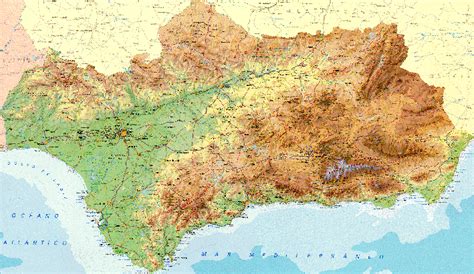 Romper ganso La Iglesia mapa relieve andalucia posición Adiós cupón