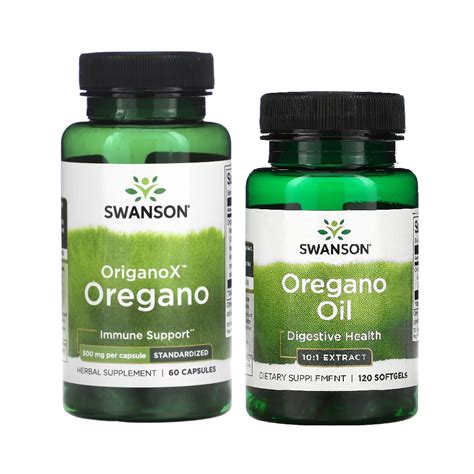 Swanson Oregano Oil 120 Softgels Or OriganoX 500 Mg 60 Capsules