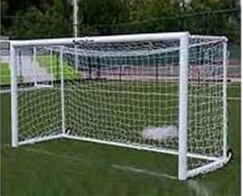 White Mild Steel Football Goal Post Fixed For Outdoor Size 24ftx8ft