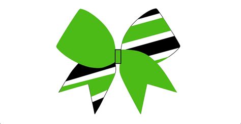 Cheer Bow Clipart Green