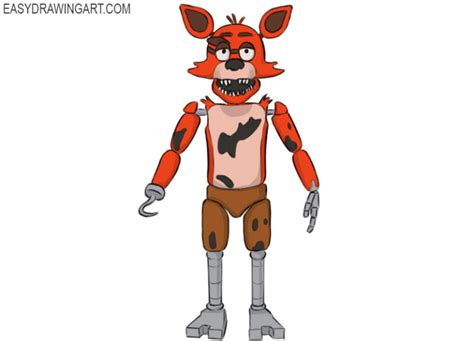 How To Draw Foxy Easy Drawing Art