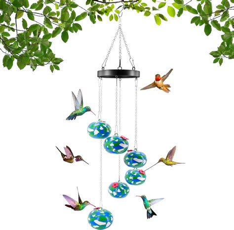 Charming Wind Chimes Hummingbird Feeders Window Bird Feeder For