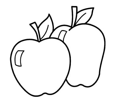 Dibujos De Manzanas Para Colorear Pintar Y Descargar Colorear Imágenes