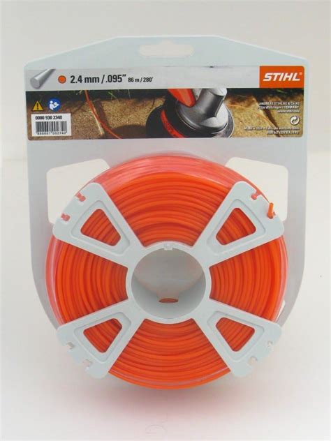 Stihl Fil de coupe original rond Diamètre 2 4 mm Longueur 86 m Amazon