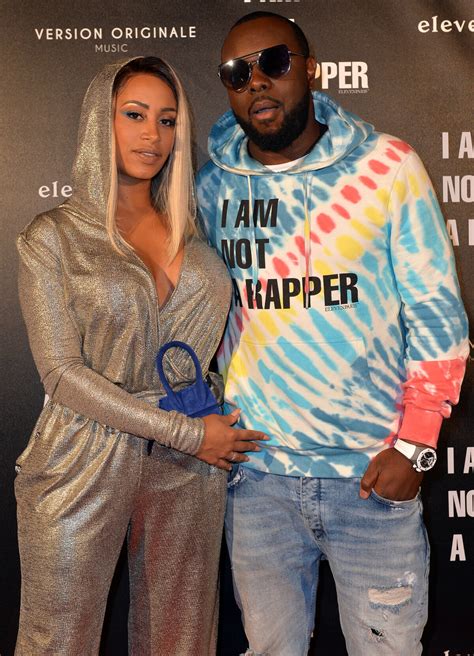 Photo Le Rappeur Gims Et Sa Femme Demdem Djuna Lors De La Soir E De