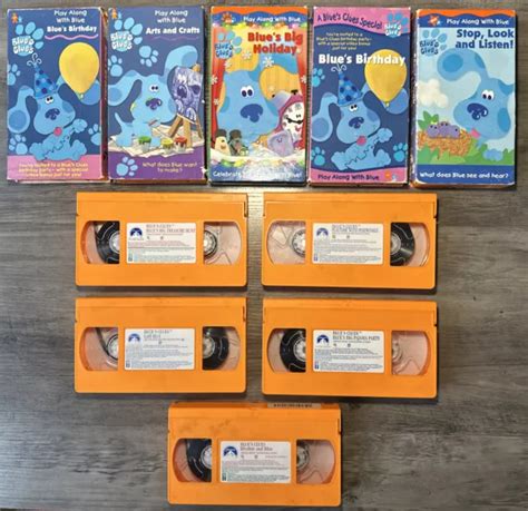 Blues Clues Vhs Video Tape Lot Orange Blue Picclick The Best Porn Website