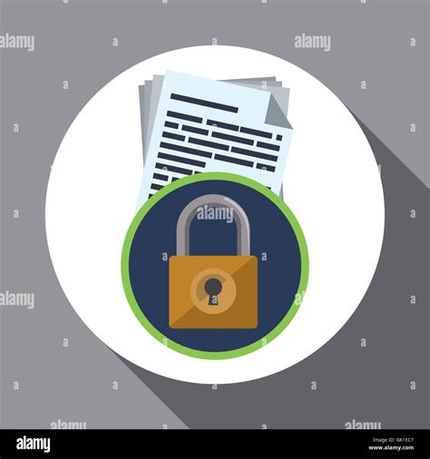 Data Security Design Protect Icon Data Center Illustration Vector