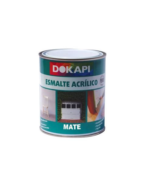 Dokapi Esmalte Acrílico Multiadherente Mate Blanco 750ml Pinturas