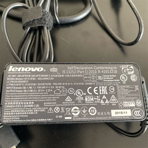 Yahoo オークション レノボ Adlx45ncc3a 2 25a 20v 差込み端子形