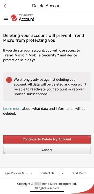 How To Delete Trend Micro Account In Mobile Security On Ios Trend