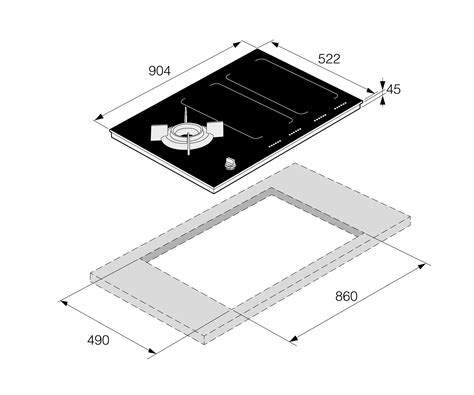 Table De Cuisson Mixte Gaz Et Induction Asko Electroménager Haut De Gamme