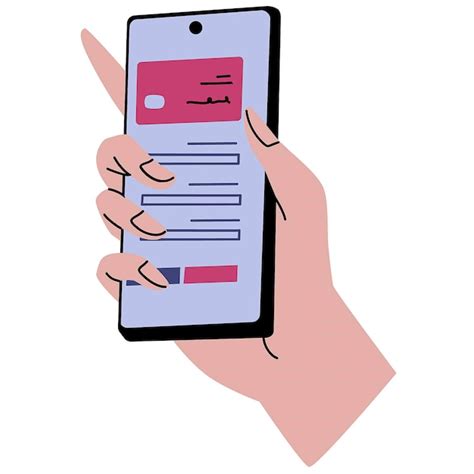 Premium Vector Someone Holding A Phone With A Hand Holding A Paper