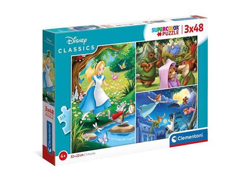 Clementoni Quebra Cabeça Disney Classic 3X48 Peças Worten pt