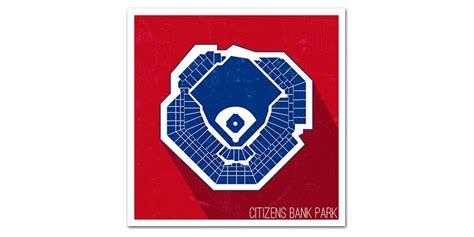 MLB Stadium Seating Map Poster, 2 Sizes