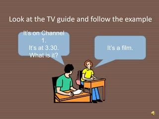 Television listening and speaking exercises | PPT