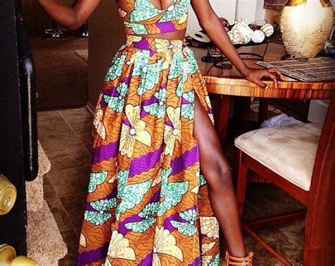 Ankara Crop Top Maxi Skirt Set Etsy African Print Dresses