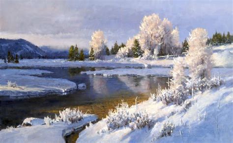 Jim Wilcox Winter Landscape Painting Winter Painting Landscape