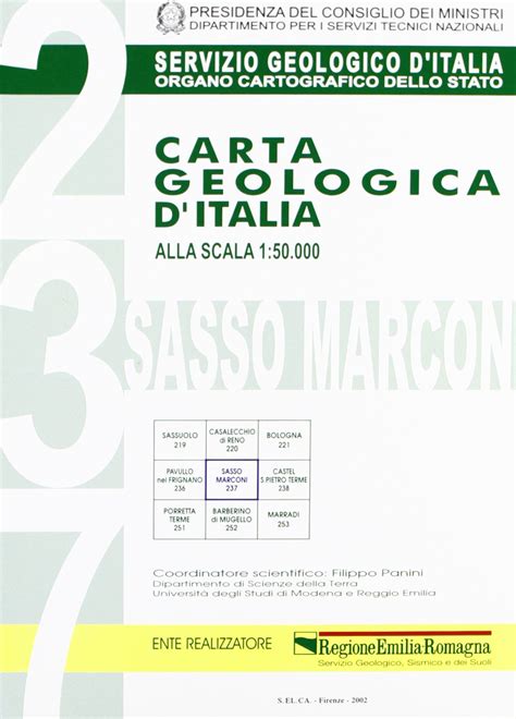 Carta Geologica D Italia Alla Scala F Sasso Marconi