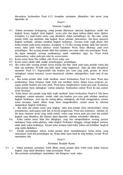 Peraturan Catur PDF