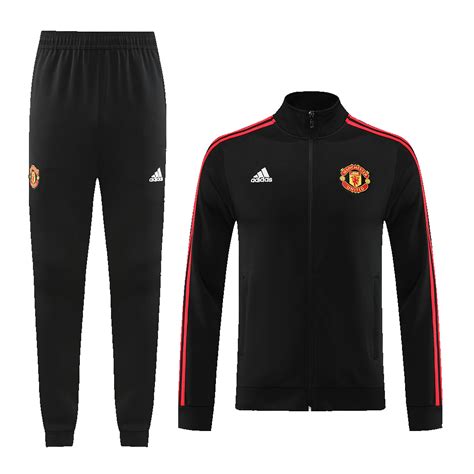 Manchester United Tracksuit Black Gogoalshop