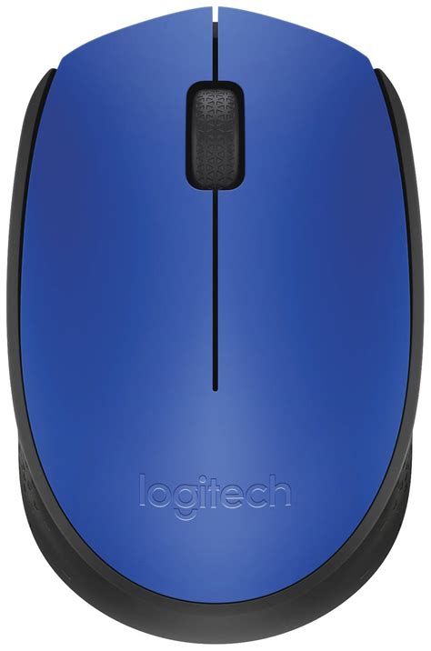 Logitech M171 Wireless Mouse Radio Optical Blue Black 3 Buttons 1000