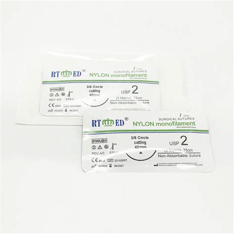 Disposable Medical Supplies Nylon Suture Non Absorbable Suture Supplies