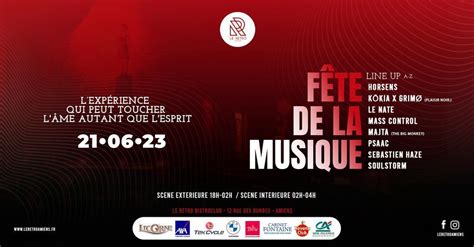 Concert Fête De La Musique Au Rétro à Amiens Mercredi 21 Juin 2023