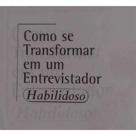 Apostila Como Ser Se Transformar Em Um Entrevistador Shopee Brasil