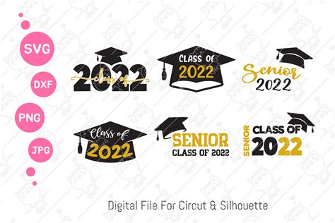 Graduation Cap Bundle Class Of 2022 Svg Graphic By Foxgrafy · Creative