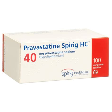 Pravastatine Spirig Hc Tabl 40 Mg Blist 100 Stk Online Bestellen