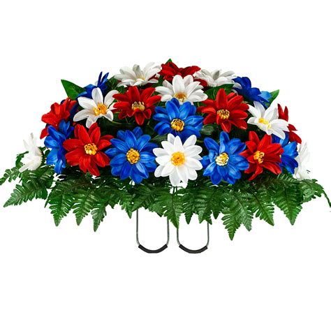 Sympathy Silks Artificial Cemetery Flowers - Realistic - Outdoor Grave