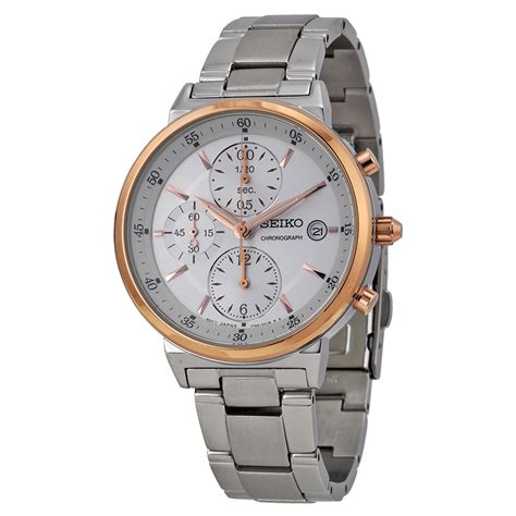 Seiko Chronograph Silver Dial Stainless Steel Ladies Watch Watch Pictures Reviews Watch Prices