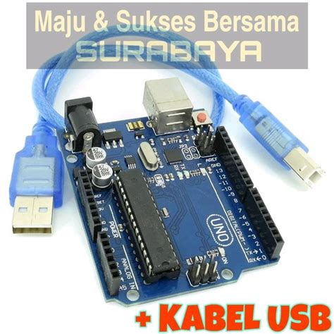 Jual Arduino UNO R3 DIP ATMega328P PU Mega328P 16U2 ATMega16U2 Dengan