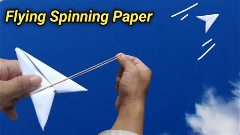 How To Make Paper Flying Flicker Origami Ninja Arrowhead Flying