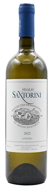 2022 Sigalas Santorini Assyrtiko Santorini Greece